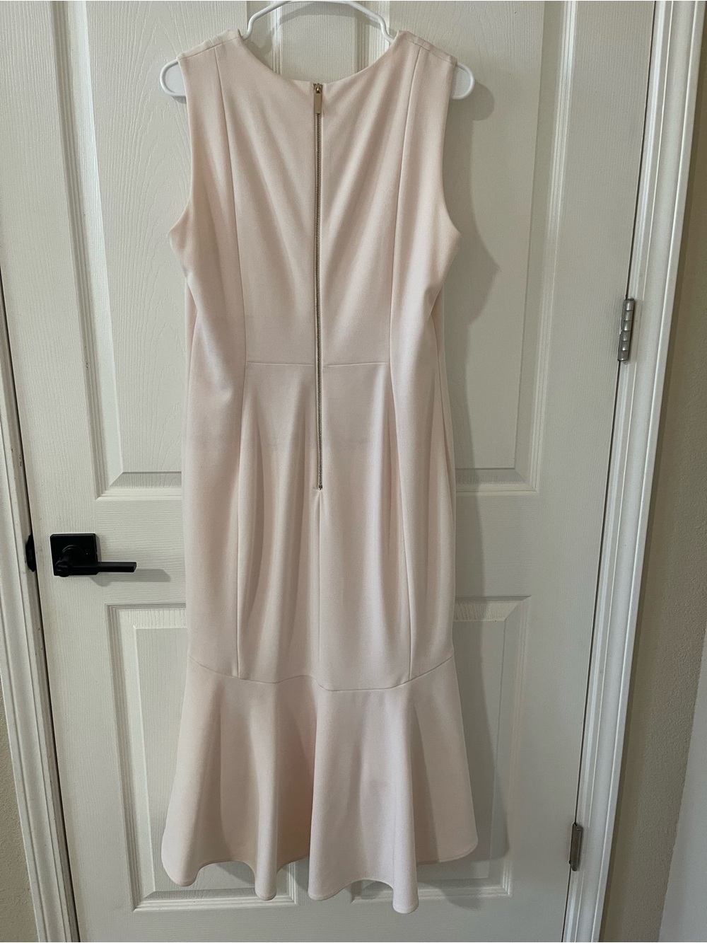 Calvin Klein Soft Blush High-Low Sleeveless Dress - Picture 3 of 5